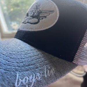 Boys Lie Gray/Black/white trucker